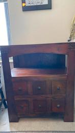 Koloniaal hardhouten ladenkastje, Huis en Inrichting, Kasten | Ladekasten, Ophalen