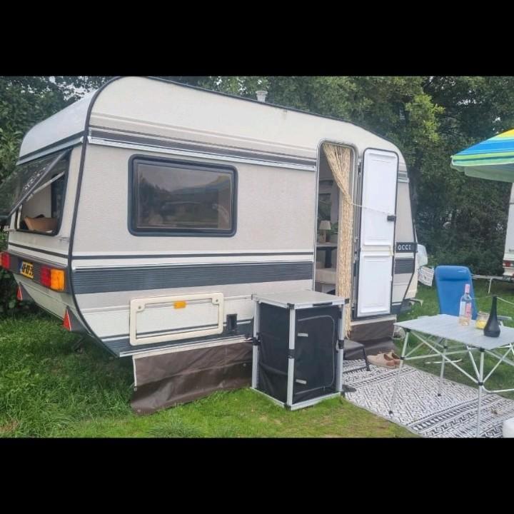 Hobby caravan 370, Caravans en Kamperen, Caravans, Particulier, tot en met 4, Rondzit, Hobby, Kachel, Koelkast, Ophalen
