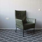 2 Montis Charly kleur: groen - zwart onderstel dop, Huis en Inrichting, Fauteuils, Niet ingevuld, Niet ingevuld, Leer, Ophalen of Verzenden
