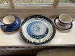 Bunzlau Castle 2 kop en schotels 1 diner bord - schaal, Ophalen of Verzenden, Nieuw, Overige stijlen, Kop(pen) en/of Schotel(s)