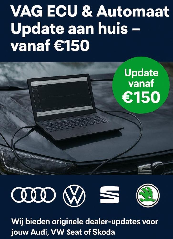 ECU software update voor jouw Audi, VW, Seat, Skoda aan huis, Auto diversen, Tuning en Styling, Ophalen
