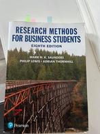 Research methode for business students, Ophalen of Verzenden, Zo goed als nieuw