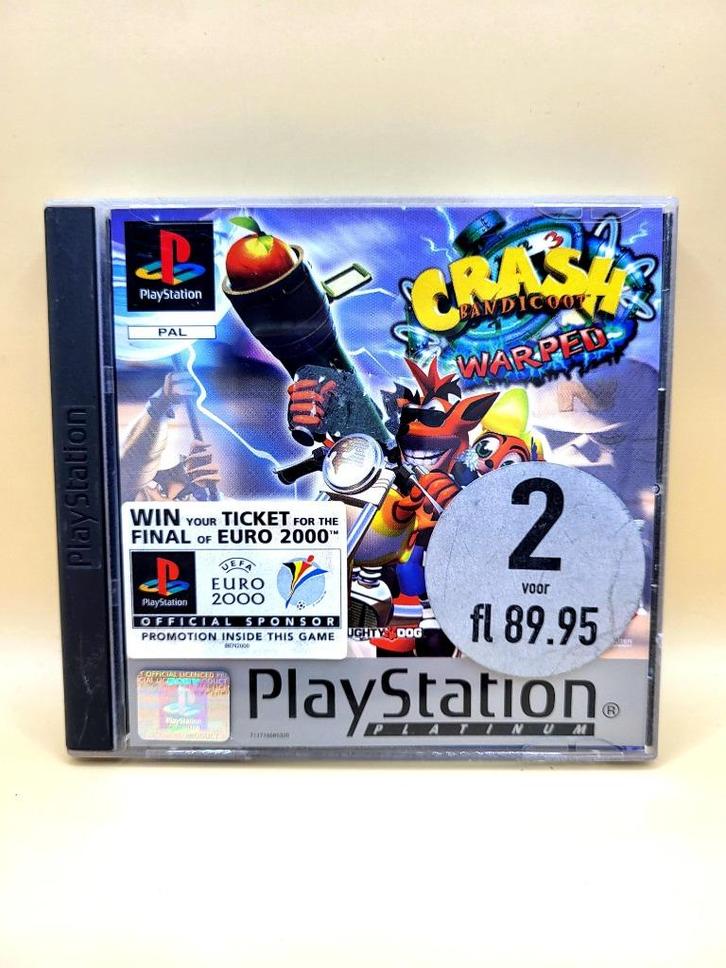 Crash Bandicoot 3: Warped (Platinum) - PS1, Spelcomputers en Games, Games | Sony PlayStation 1, Zo goed als nieuw, Avontuur en Actie