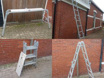 Te huur Vouwladder, platform ladder, steiger