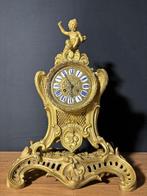 (48) Antieke Franse Bronzen Rococo Stijl Pendule ca.1880, Verzenden