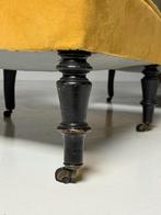 Set van 2 Franse Bergère fauteuils antiek, Huis en Inrichting, Fauteuils, Ophalen, Gebruikt, 75 tot 100 cm, Stof