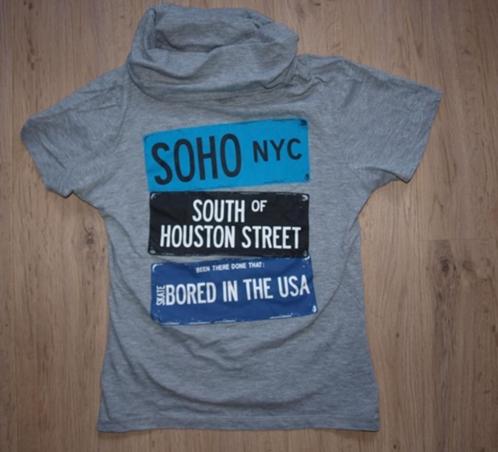 Grijs T-Shirt met Col Soho (146-152), Kinderen en Baby's, Kinderkleding | Maat 146, Gebruikt, Jongen, Shirt of Longsleeve, Ophalen of Verzenden