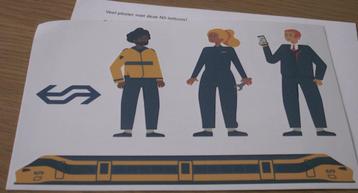 NS tattoos logo, trein en NS medewerkers beschikbaar voor biedingen