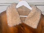 Mooie nieuwe Mango Faux suede gevoerd met faux bont, Mango, Bruin, Maat 42/44 (L), Nieuw