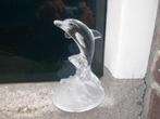 Dolfijn van glas glazen beeld kristallen kristal beeldje, Ophalen of Verzenden