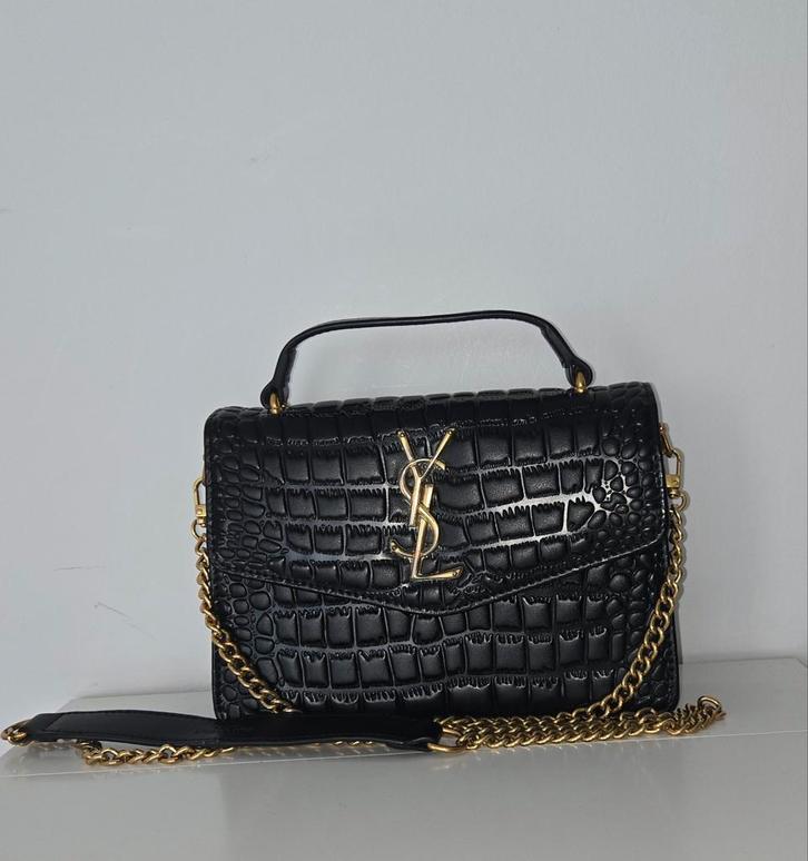 Ysl vintage tas, Sieraden, Tassen en Uiterlijk, Tassen | Damestassen, Gebruikt, Handtas, Bruin, Verzenden