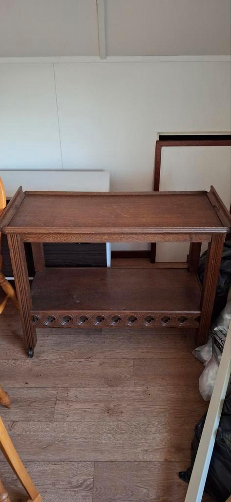 Antieke Eiken Theetafel Trolley, Antiek en Kunst, Antiek | Meubels | Tafels, Ophalen