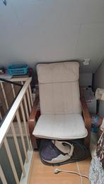 poang ikea stoel met voetenbankje, Huis en Inrichting, Fauteuils, Ophalen, Gebruikt