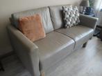 Mooie lichtbruine/beige Leren BANK van MONTEL. IZGS., Gebruikt, 150 tot 200 cm, Driepersoons, Ophalen of Verzenden