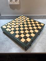 Compleet houten damspel / dambord 40 x 40 cm z.g.a.n., Hobby en Vrije tijd, Gezelschapsspellen | Bordspellen, Ophalen of Verzenden