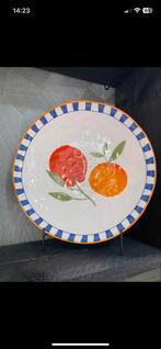 Fruitschaal met Vrolijke Opdruk, Huis en Inrichting, Porselein of Keramiek, Schaal, Rond, Nieuw