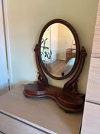 Antieke Kaptafel Spiegel met Ovalen Vorm, Ophalen, Ovaal, 50 tot 100 cm, 100 tot 150 cm