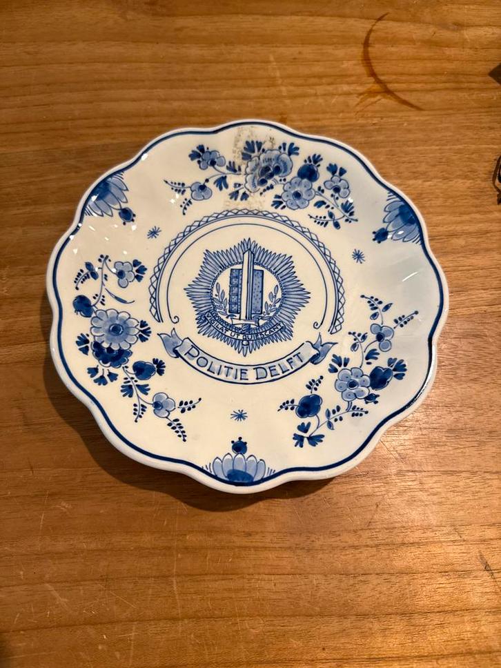 Delfts Blauw Bord - 1876 - Zeldzaam!, Antiek en Kunst, Antiek | Wandborden en Tegels, Ophalen of Verzenden