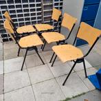 degelijke set kantoorstoelen kantinestoelen van Vepa, Ophalen, Gebruikt, Bruin, Vijf, Zes of meer stoelen