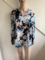 Le Comte top blouse maat 42 bloemenprint blauw wit oranje, Kleding | Dames, Blauw, Maat 42/44 (L), Ophalen of Verzenden, Zo goed als nieuw