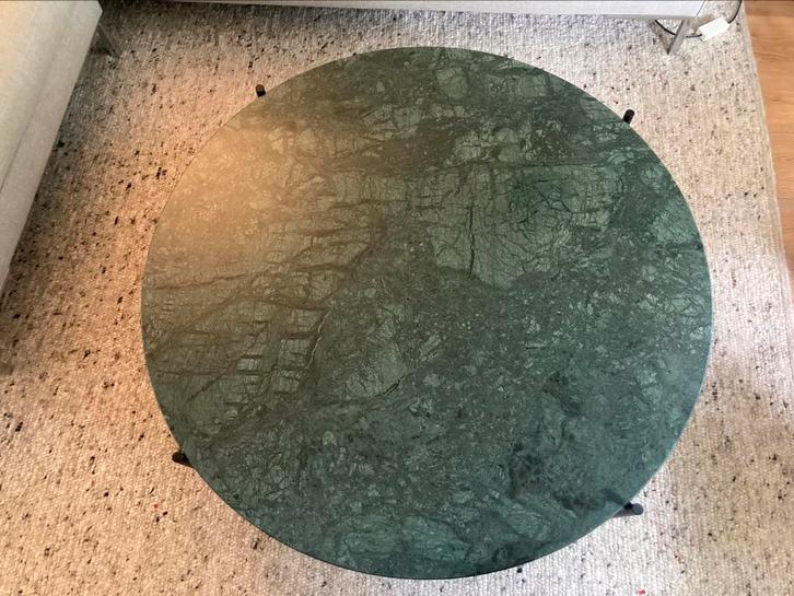 Gubi TS coffee table green marble, Huis en Inrichting, Tafels | Salontafels, Nieuw, Minder dan 50 cm, 100 tot 150 cm, Rond, Ophalen