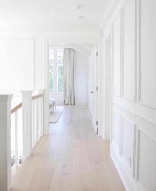 EIKEN VLOERDELEN, MULTIVLOER GEOLIED WHITE. ACTIE!, Huis en Inrichting, Stoffering | Vloerbedekking, Nieuw, Parket, Wit, Ophalen of Verzenden