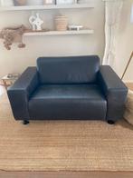 Lederen loveseat van Goossens, Huis en Inrichting, Fauteuils, Ophalen, 100 tot 125 cm, Zo goed als nieuw, Modern