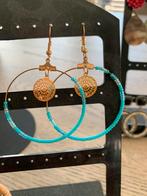 Leuke lichte oorbellen, Sieraden, Tassen en Uiterlijk, Oorbellen, Overige materialen, Hangers, Blauw, Ophalen of Verzenden