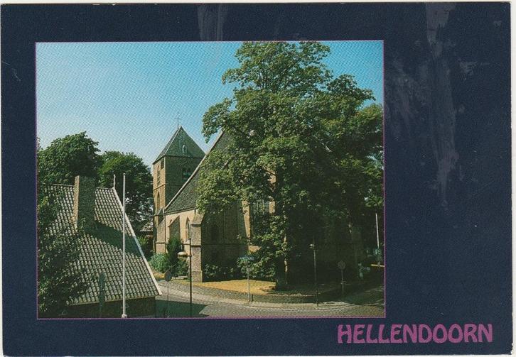HELLENDOORN Ned. Herv. Kerk, Verzamelen, Ansichtkaarten | Nederland, Gelopen, Overijssel, 1980 tot heden, Verzenden