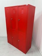 Lockerkast 3-delig 6-deurs - Vuurrood | PovagTweedeLeven, Huis en Inrichting, Kasten | Lockerkasten, Ophalen of Verzenden, Nieuw