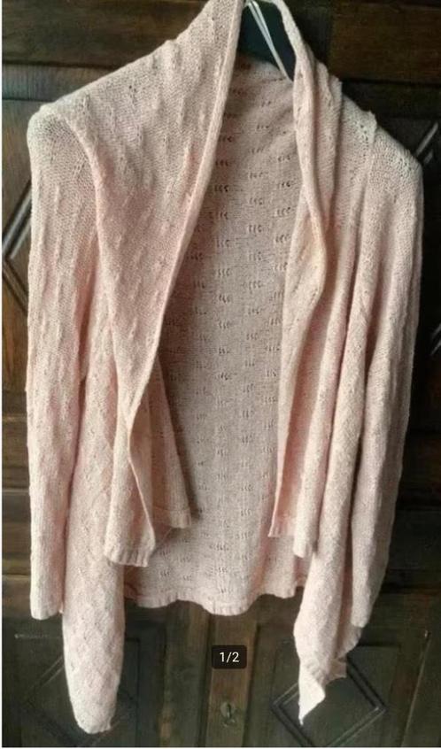 Perzik-terracotta langer damesvest, vest; XL 48 50; Benotti, Kleding | Dames, Grote Maten, Zo goed als nieuw, Trui of Vest, Ophalen of Verzenden