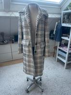 Elegante geruite lange vintage jas Ashley Rose maat 42, Ophalen of Verzenden, Zo goed als nieuw, Maat 42/44 (L), Overige kleuren