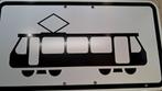 Verkeersbord: tram, Verzamelen, Spoorwegen en Tramwegen, Ophalen of Verzenden, Zo goed als nieuw, Tram, Overige typen