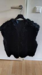 Zwarte bont bodywarmer gilet, Zwart, Maat 46/48 (XL) of groter, Ophalen of Verzenden, Onbekend