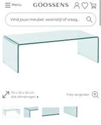 Glazen Goossens design tafel / salontafel, nieuw., Ophalen, 100 tot 150 cm, Nieuw, 50 tot 100 cm