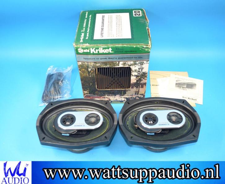 AFS / Kriket 8976 6x9'' 3 way Coaxial speakers USA Made 1980, Auto diversen, Autospeakers, Gebruikt, Ophalen of Verzenden
