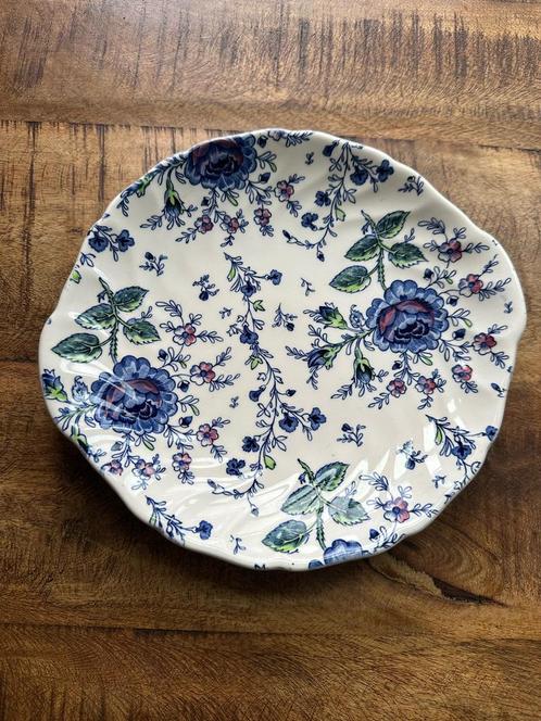 johnson brothers rose chintz blue ovaal bord, Antiek en Kunst, Antiek | Servies los, Ophalen of Verzenden