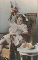 MEISJE JURK TAART ROZEN BEGIN 1900 ZEER MOOIE KAART. KK867, Verzenden, Voor 1920, Ongelopen, Overige thema's