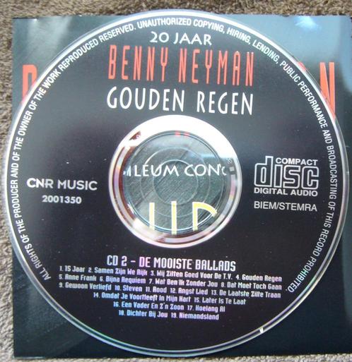 Benny Neyman De mooiste ballades van Gouden regen 1 cd, Cd's en Dvd's, Cd's | Nederlandstalig, Ophalen of Verzenden