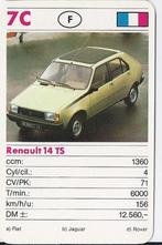 Kw1204 autokaartje 7c renault 14 ts, Ophalen of Verzenden, Zo goed als nieuw, Auto's