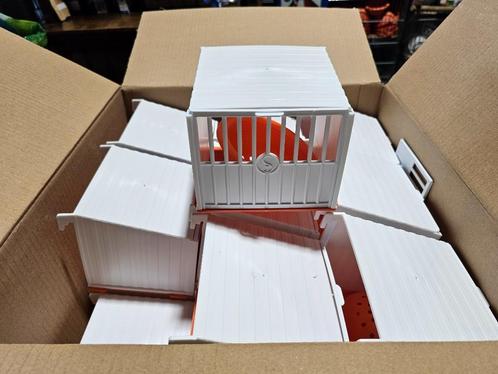 Voorhangnest wit/oranje incl. oranje nestkom, Dieren en Toebehoren, Vogels | Toebehoren, Nieuw, Kooi-accessoires, Verzenden