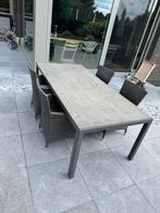 Tafel en stoelen, Ophalen, 4 zitplaatsen, Kunststof, Gebruikt