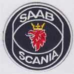 Saab Scania stoffen opstrijk patch embleem #3, Verzamelen, Verzenden, Nieuw, Auto's