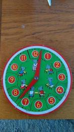 Leren klokkijken en puzzel in één houten klok met muizen, Ophalen of Verzenden, Gebruikt, Puzzelen
