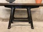 Prachtige antieke sidetable, gietijzer onderstel, uniek, Ophalen of Verzenden, Zo goed als nieuw, Nvt, Nvt