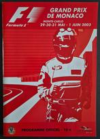 F1 Grand Prix De Monaco / 2003 Programmablad / Ferrari etc., Ophalen of Verzenden, Zo goed als nieuw, Ferrari