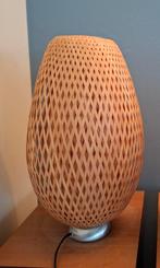 Böja bamboe tafellamp, Huis en Inrichting, Lampen | Tafellampen, Ophalen, Gebruikt, Minder dan 50 cm