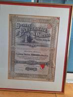Waardepapier, Postzegels en Munten, Aandelen en Waardepapieren, Ophalen of Verzenden, Voor 1920