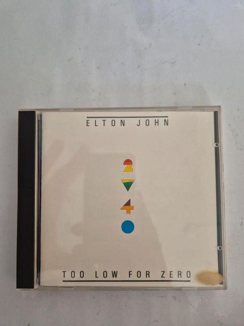 Elton John - Too low for zero. Cd. 1983. Watermelon., Cd's en Dvd's, Cd's | Pop, Gebruikt, 1980 tot 2000, Ophalen of Verzenden