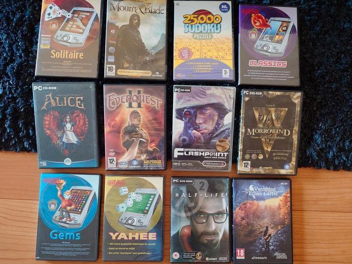 Diverse PC games 12 exemplaren, Spelcomputers en Games, Games | Pc, Nieuw, Ophalen of Verzenden